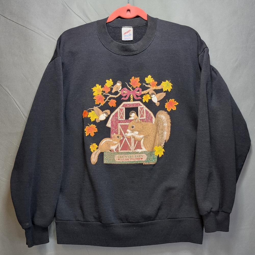 Vintage 1996 Endless Designs Fall Theme Sweatshirt Women's Large Made In USA
